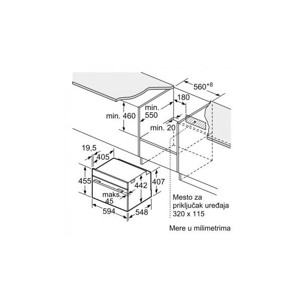 BOSCH Ugradna rerna CMG7761B1 - 220099