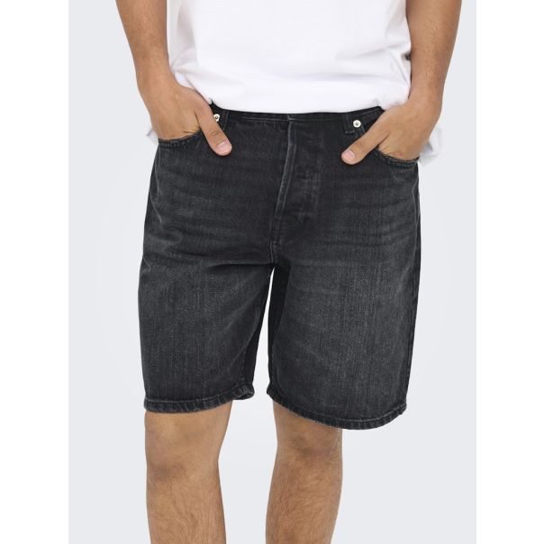 ONLY & SONS Muški crni šorts edge - EP3081943
