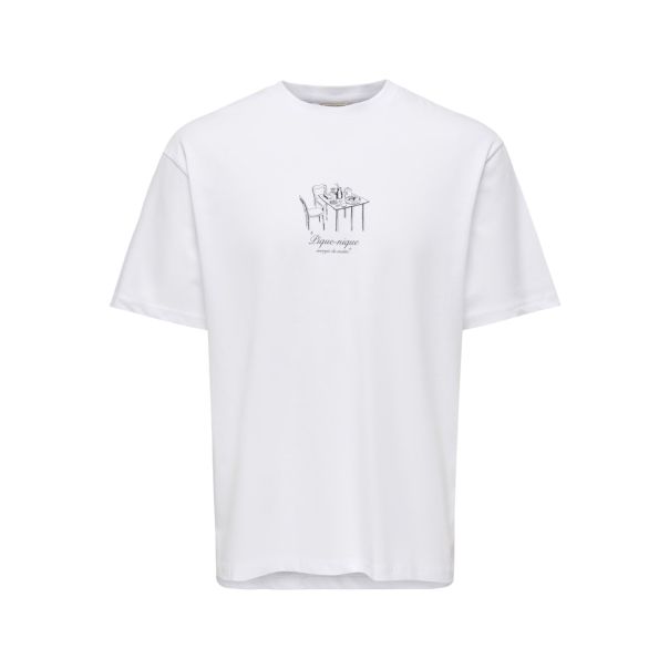 ONLY & SONS Muška bela majica fred - EP3082246
