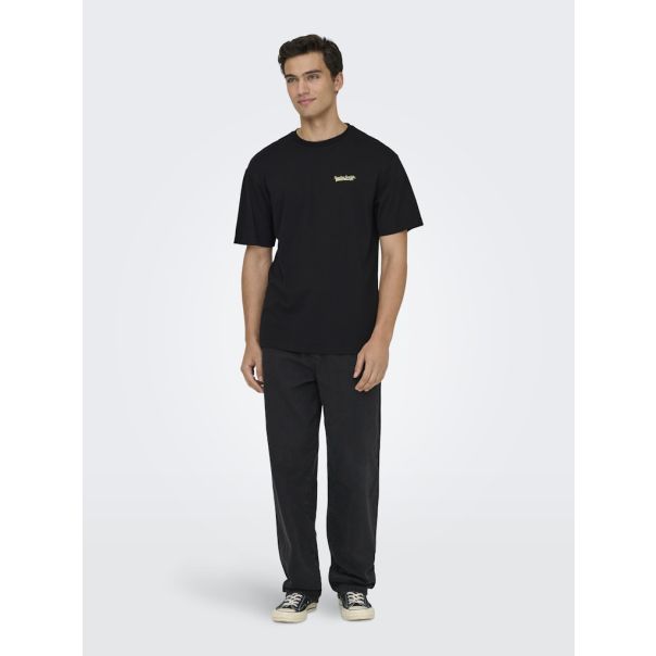ONLY & SONS Muška crna majica fred - EP3082240