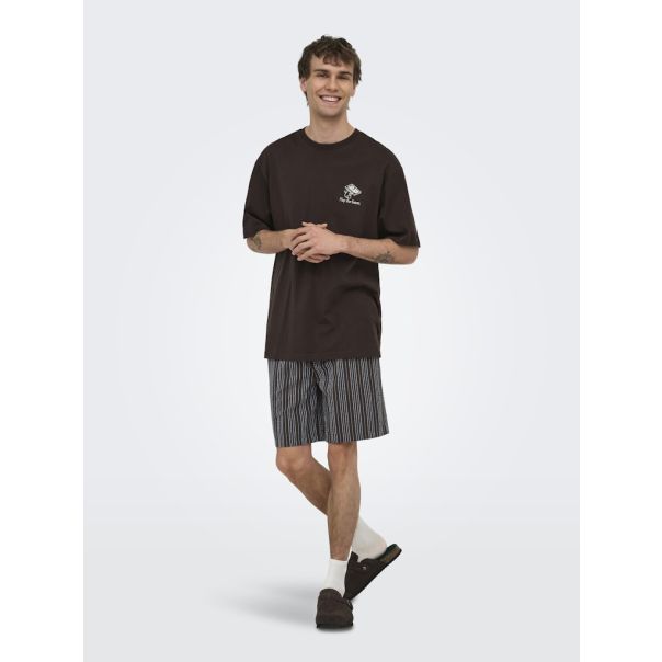 ONLY & SONS Muška braon majica vibes - EP3082282