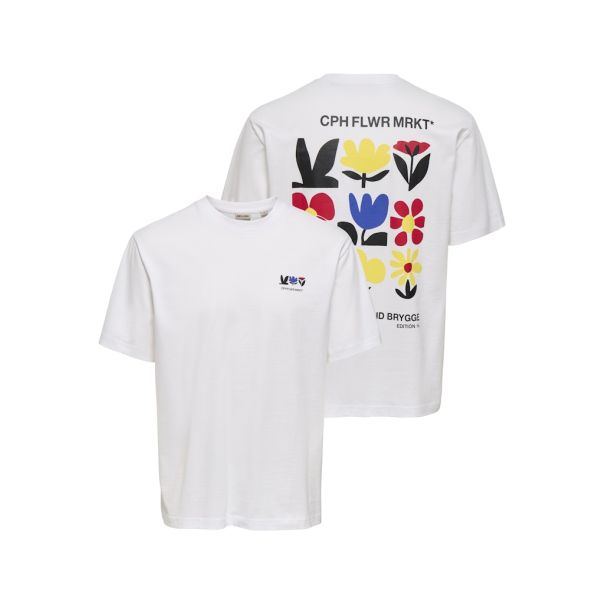 ONLY & SONS Muška bela majica fred - EP3082126