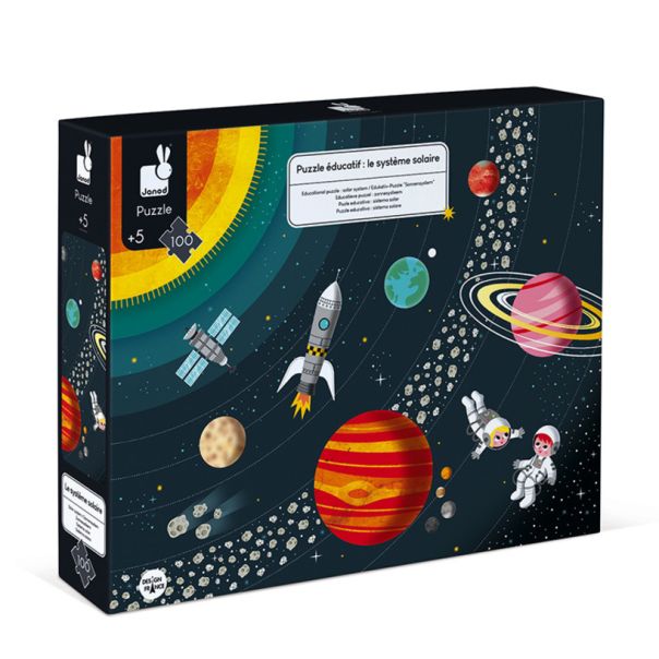 JANOD Puzzle  Solarni sistem - 100 delova - J02678