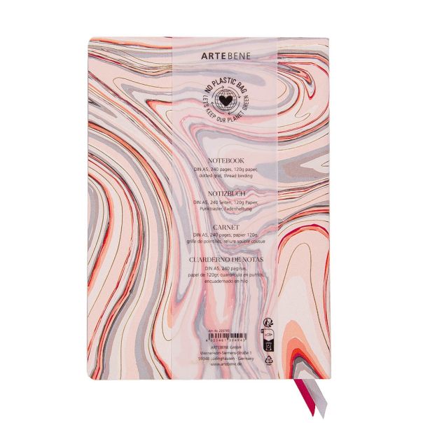 Artebene notes A5 120L tačkice - 73080