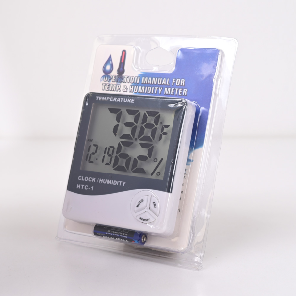 Termometar HTC-1 JWD temperetura, sat, vlaznost vazduha beli - EP2841425