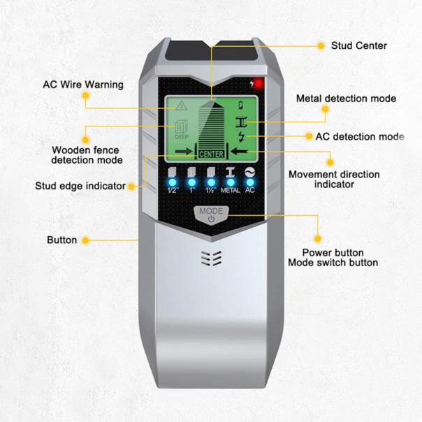 Detektor za metal JWD sivo crni - EP2848076