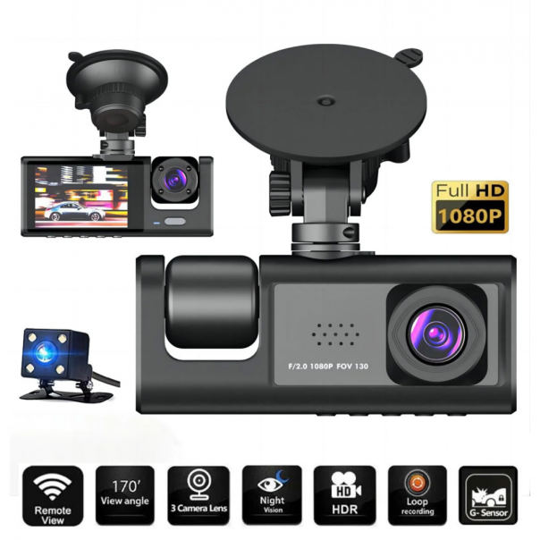 Kamera za Auto DashCam S1 JWD 1080P crna - EP2843146