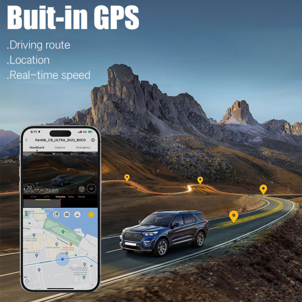 Kamera za Auto DashCam Pro WDR BlackBox JWD 4K crna - EP2843025