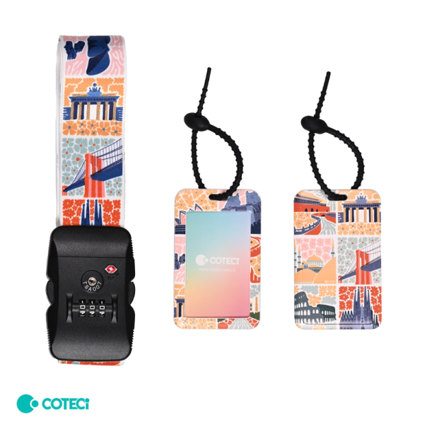 Sigurnosna traka za kofer sa sifrom Coteci World Landmarks - EP2838837