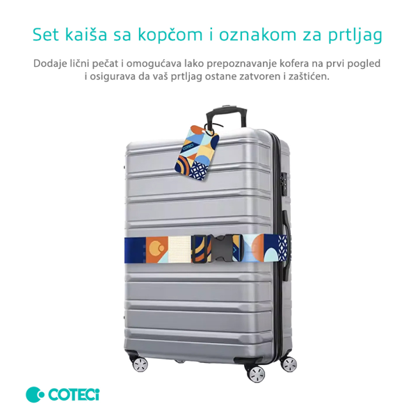 Sigurnosna traka za kofer Coteci sarena - EP2838840