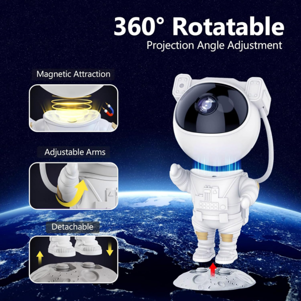 Astronaut projektor lampa M18 JWD bela - EP2839048