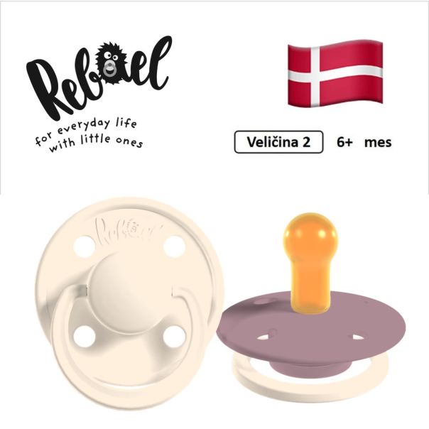 REBAEL cucle za bebe, 6+ mes, 2 kom, Champagne i Ljubicasta, RBL22222828 - EP3254984
