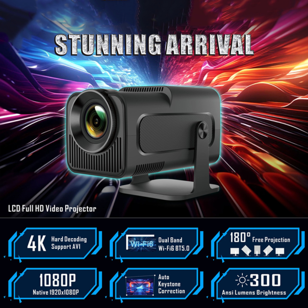 Smart projektor HY320 JWD Full HD 1080P crni - EP2842789