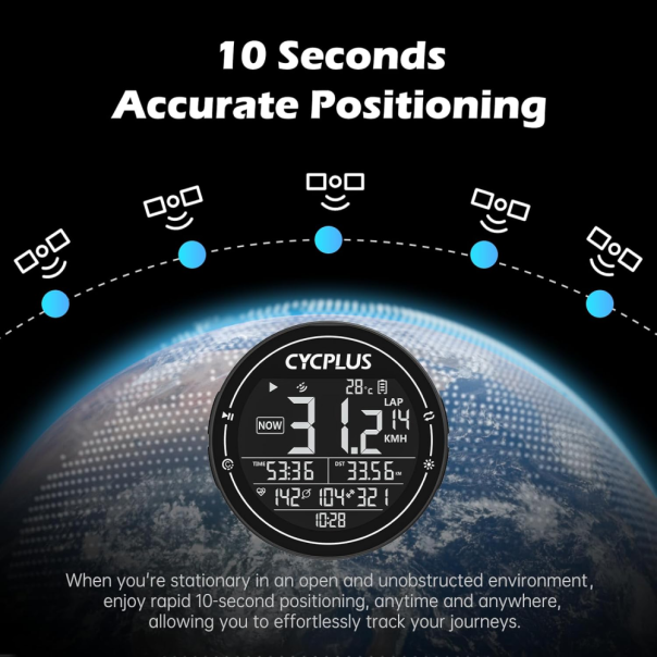 CYCPLUS M2 GPS kompjuter za biciklu crni - EP2844751