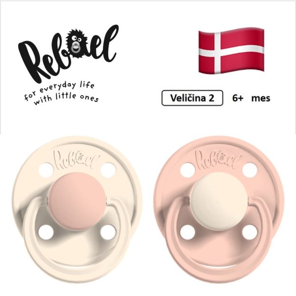 REBAEL cucle, 6+ mes, 2 komada, Bež, RBL22242442 - EP3220065
