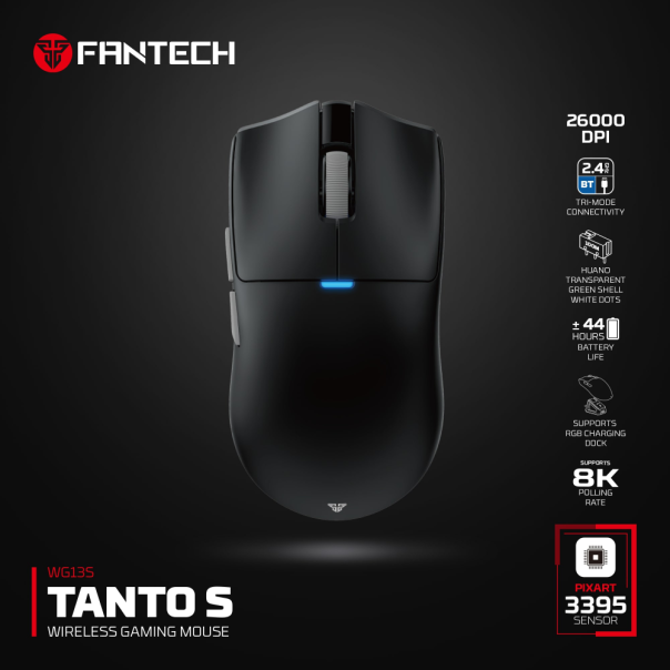 Miš Wireless Gaming Fantech WG13S Tanto S crni - 222632