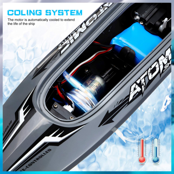 RC Gliser na daljinsko upravljanje JWD 601 Sivo narandzasti 2.4Gh - EP2847369