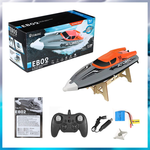 RC Gliser na daljinsko upravljanje JWD 601 Sivo narandzasti 2.4Gh - EP2847369