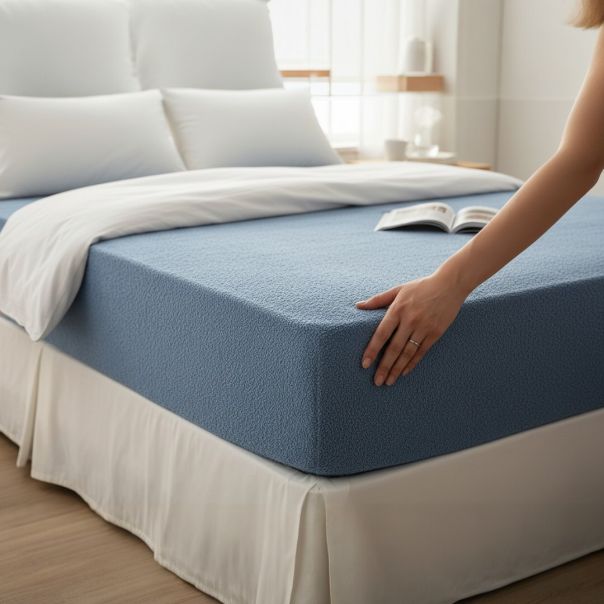 Čaršav frotir 90x200cm plavi - VLK000221-plavi