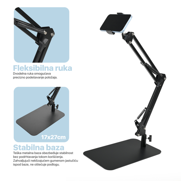 Desktop držač za mobilni telefon J4 crni - EP2850117