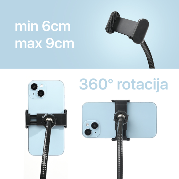 Desktop držač za mobilni telefon fleksibilni crni - EP2845534