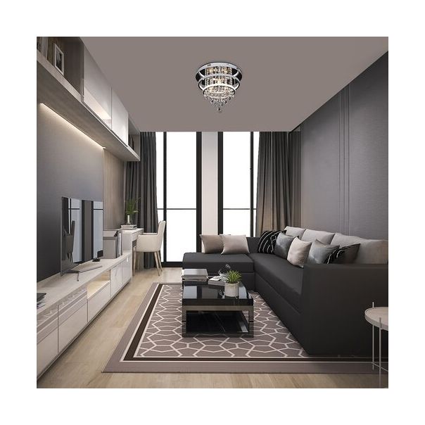 Rabalux Plafonjera Pallas LED 32+ E14 3x MAX 40W hrom (2237) - 2237-1