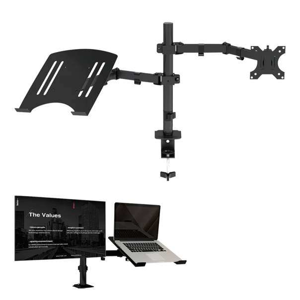 Držač za monitor + laptop podesivi crni - EP2874103