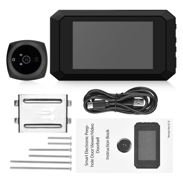 Video pametno zvono JWD Cat Eye za vrata ugradno Wireless - EP2837387