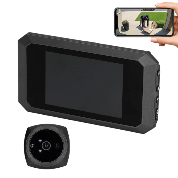 Video pametno zvono JWD Cat Eye za vrata ugradno Wireless - EP2837387