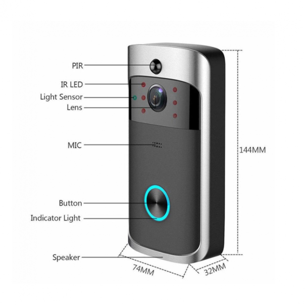 Video pametno zvono JWD Two Way Wireless - EP2850806