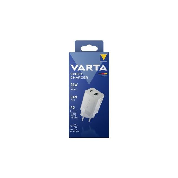 VARTA Punjač za mobilni telefon Charger Speed Box 38 W, bela - 224168