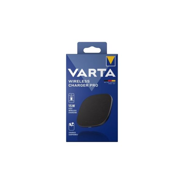 VARTA Bežični punjač za telefon Charger Wireless Charger Pro 15W, crna - 224170