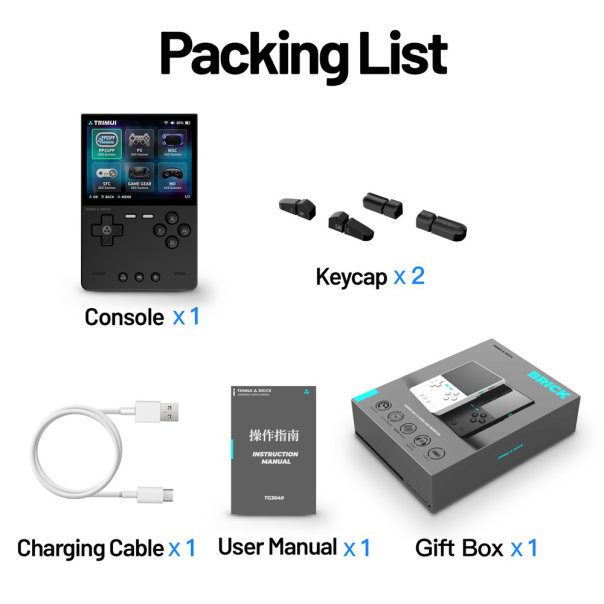 Konzola za igranje TrimUI Brick 64GB crna - EP2841787