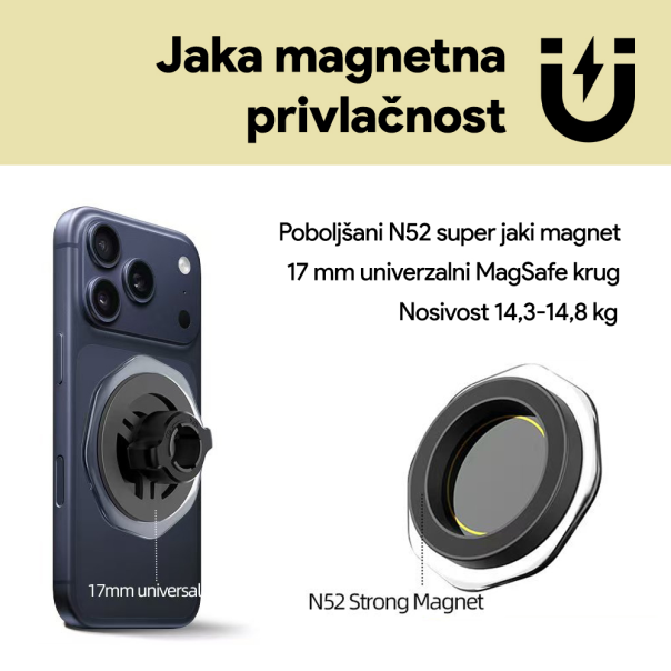 Držač za mobilni telefon LK86G magnetic crni - EP2847315