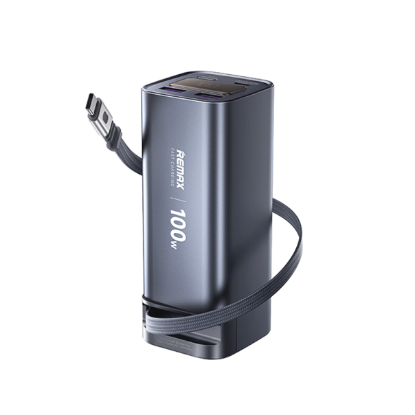 Power bank prenosiva baterija REMAX FC-22 100W sa teleskopskim kablom 20000mAh siva - 224806