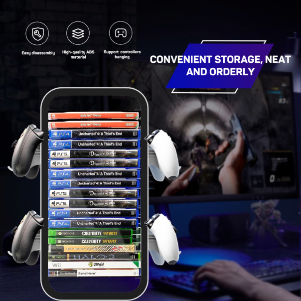 LinYuvo KP06 set za PS5 crno beli - 224811