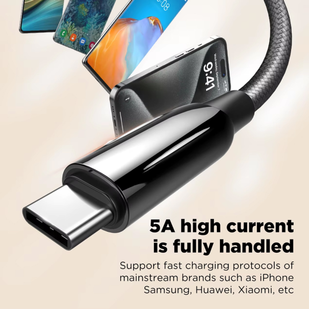 Data kabl LDNIO LC922c -240W Type C na Type C crni 1m - 224825