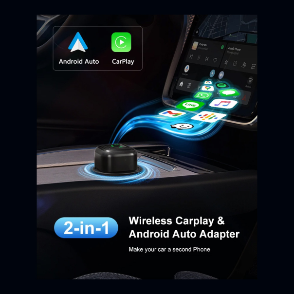 Carplay Wireless Adapter za auto M12 JWD LED - 224841-1