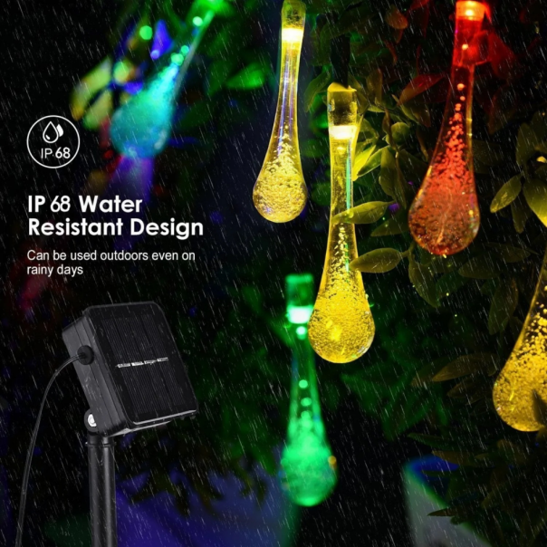 Dekoracija sijalice kapljice u boji solarne 5m - EP2851202