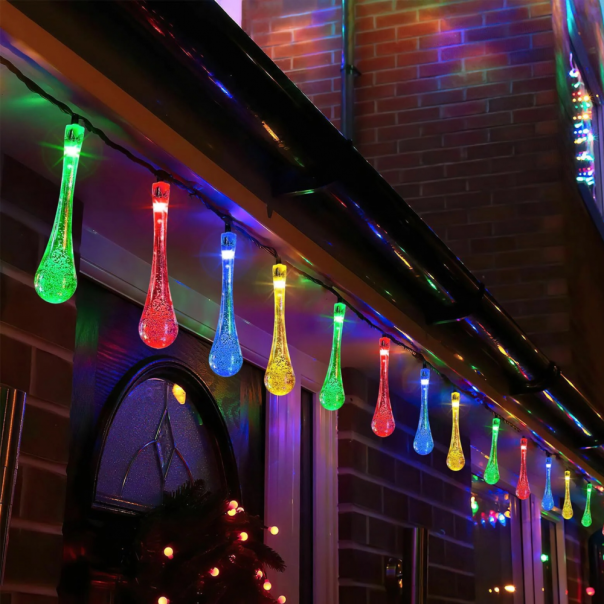 Dekoracija sijalice kapljice u boji solarne 5m - EP2851202