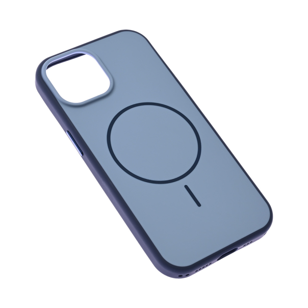 Maska za iPhone 15 6.1 plava Magsafe Matte Line - 225019