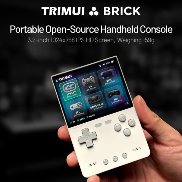 Konzola za igranje TrimUI Brick 64GB bela - EP2837216