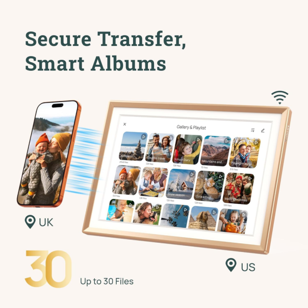 Digitalni foto ram Arzopa 10,1'' Gold Metal 32GB - EP2848769