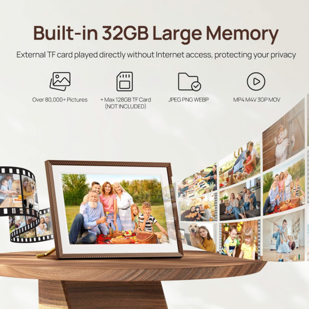 Digitalni foto ram Arzopa 10,1'' Brown Plastic 32GB - EP2838398