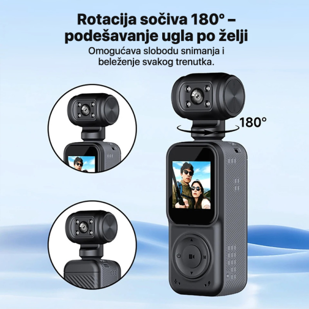 Smart akciona kamera Q5 2k crna - EP2841919