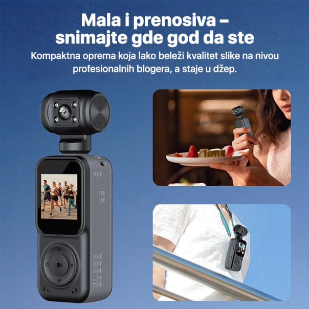 Smart akciona kamera Q5 2k crna - EP2841919