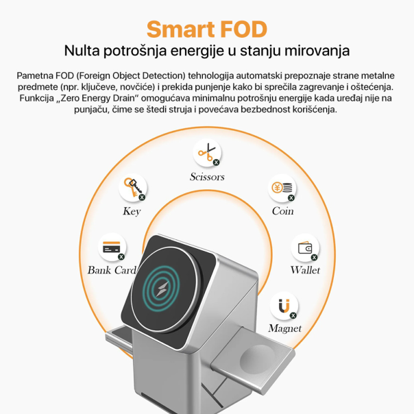 Wireless desktop punjač XW-10 sivi - EP2842440