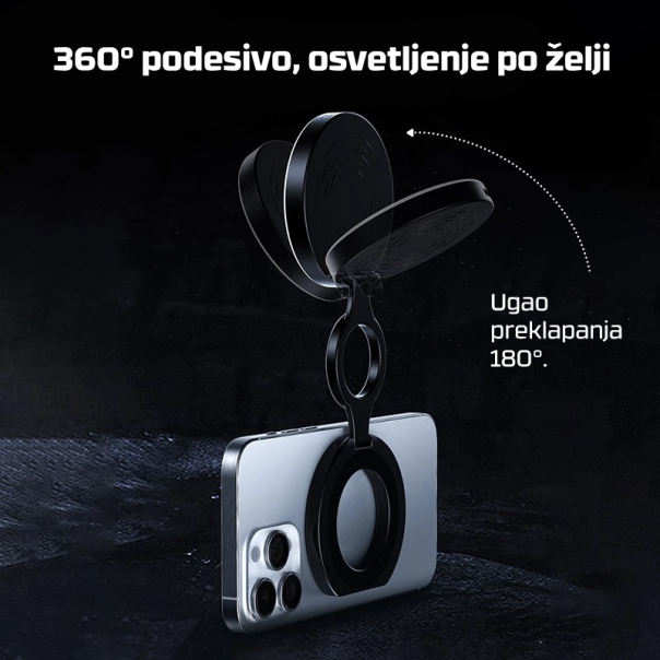 Slefie LED svetlo magnetic crno - EP2845372