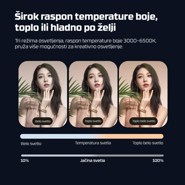 Slefie LED svetlo magnetic belo - EP2842422