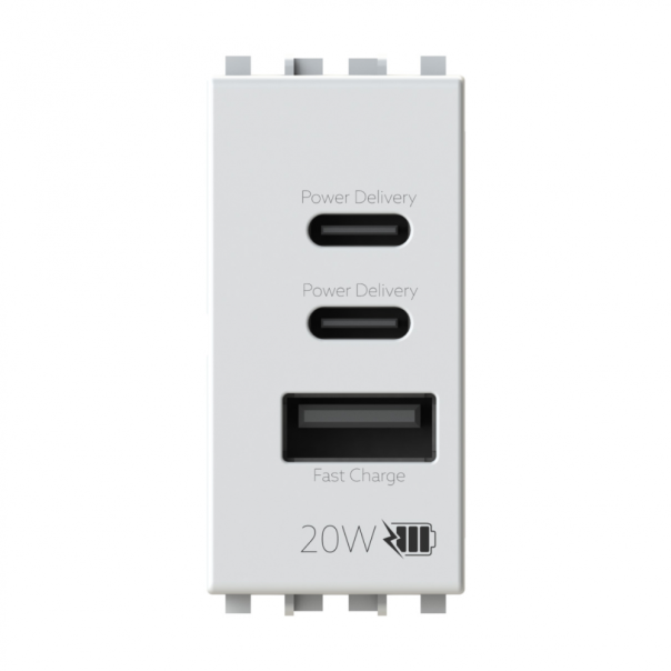 Utičnica USB CCA 20W Vimar Arke bela 4BUSB20WCCA.V19B - EP2838885